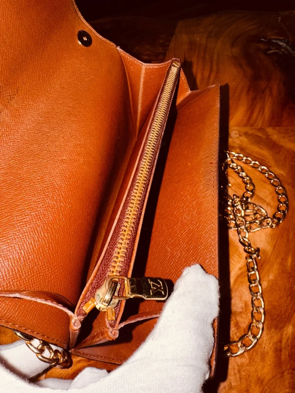 Louis Vuitton, beautiful vintage Sarah, long wallet, monogram, brown converted - Picture 6 of 14